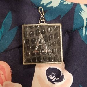 Double Sided A Pendant
